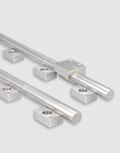 WR01 Stainless steel linear guides, single round rail