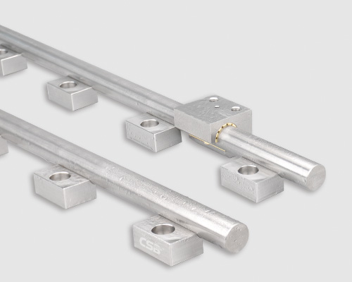 WR01 Stainless steel linear guides, single round rail