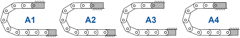 Openable micro cable chains mounting bracket installation optional