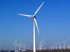 Wind power stations