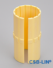 Plastic linear bearing liners