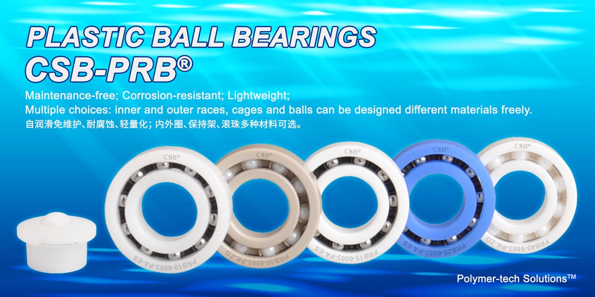Plastic ball bearings